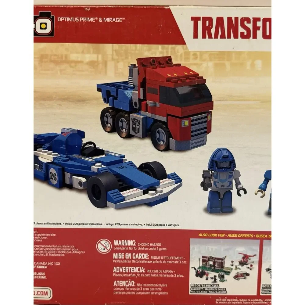 KRE-O Hasbro Transformers Optimus Prime & Mirage (209 Pieces) FREE SHIPPING